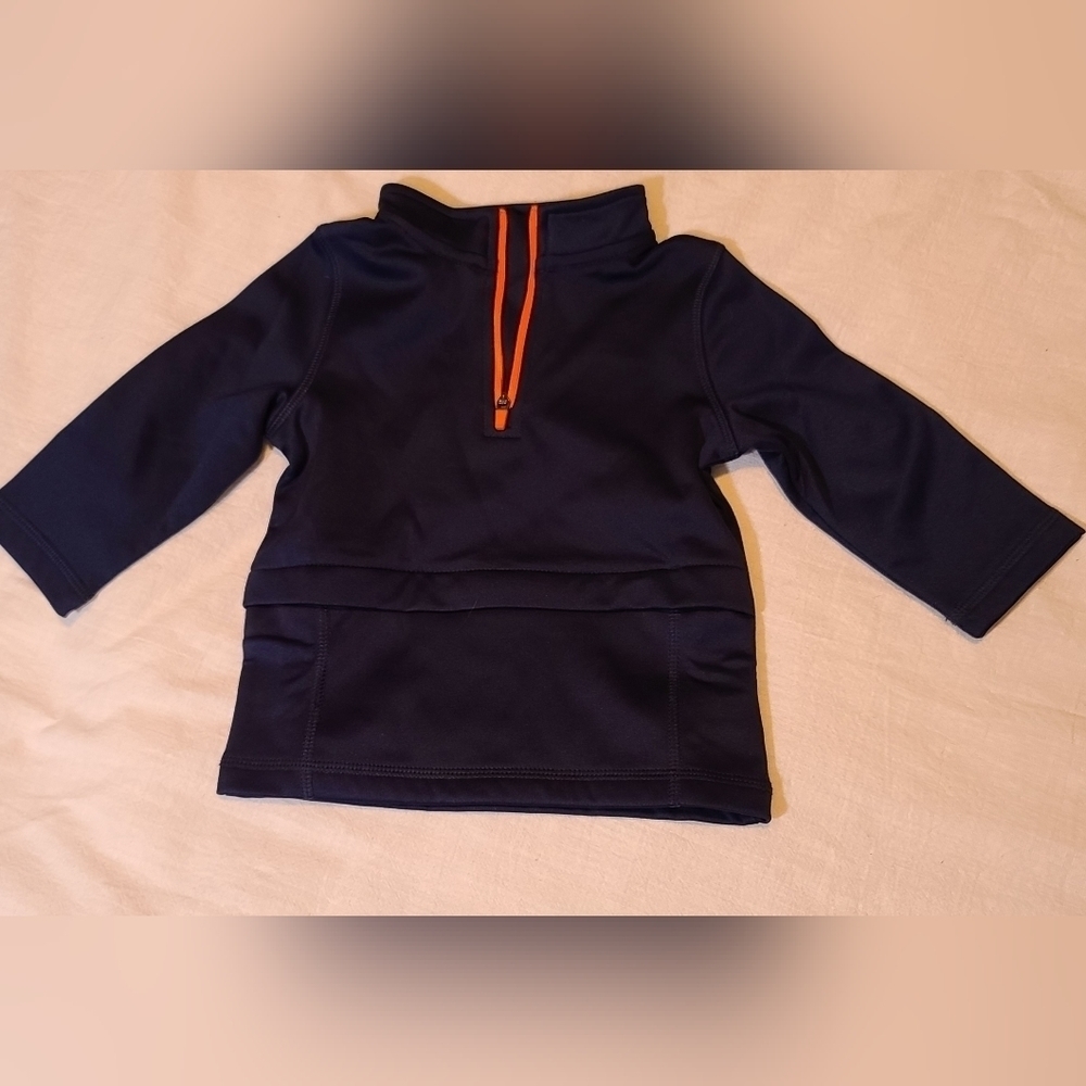 Infant Cat & Jack Navy 1/4 Zip Pullover, 12 Mths